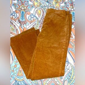 Corduroy zip up pants
